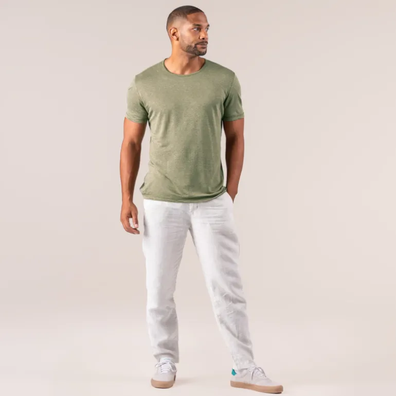 LIVING CRAFTS ANDY | Leinen T-Shirt^Herren Shirts & Polos