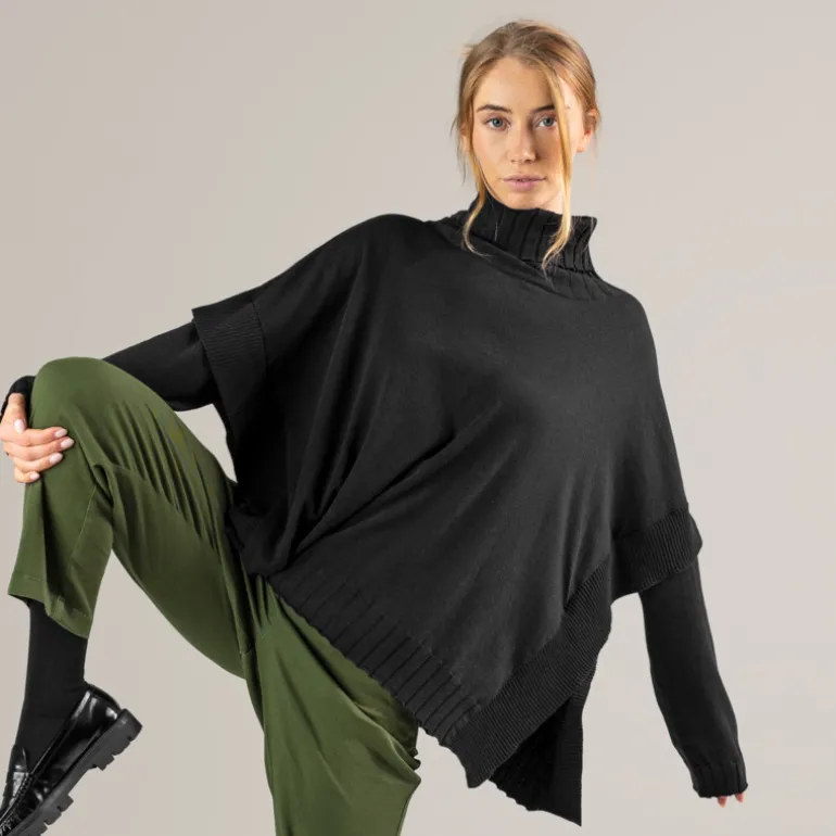 LIVING CRAFTS PAISLEY | Poncho^Damen Strick & Sweatshirts